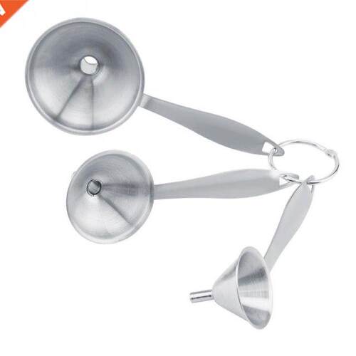 3Pcs/set Stainless Steel Funnels for Transferring Oil Water
