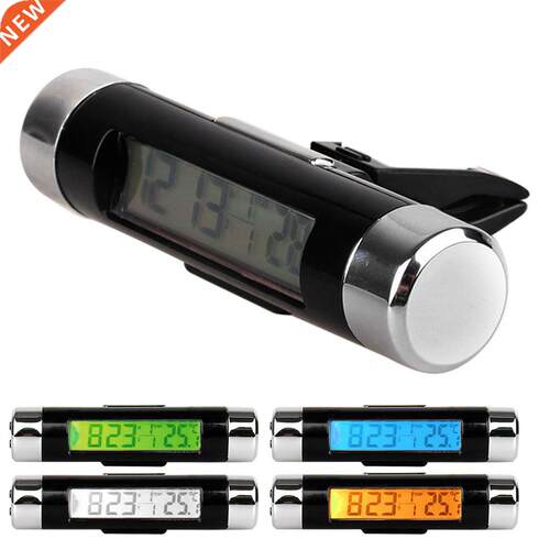 Inrument Car Luminous Thermometer With Clock Function Pack