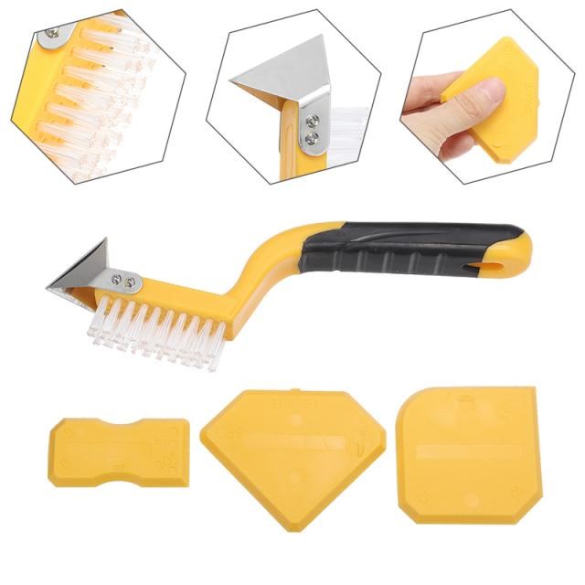 4pcs Hand Caulk Scraper Tool Glass Sealant Caulk Remover Scr