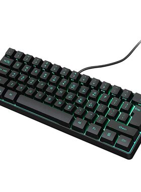 Gaming Keyboard, 61 Keys Multi Color RGB Illuminated LED Bac