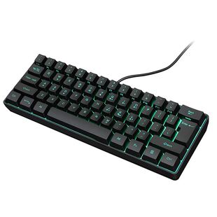 Gaming Keyboard, 61 Keys Multi Color RGB Illuminated LED Bac