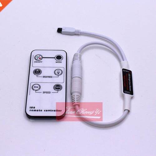 Color Dimmer DC5-24V 6A 6Key IR LED rip Controller Remote