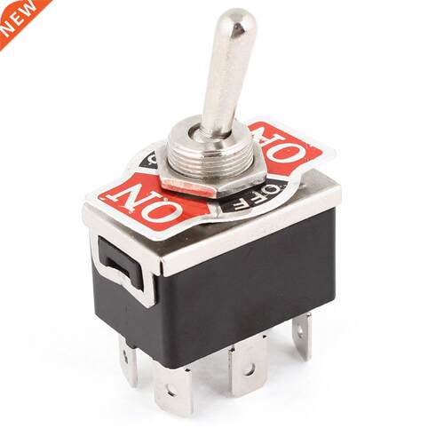 AC 250V/10A 125V/15A DPDT 3 Position ON/OFF/ON 6 Pins Switch