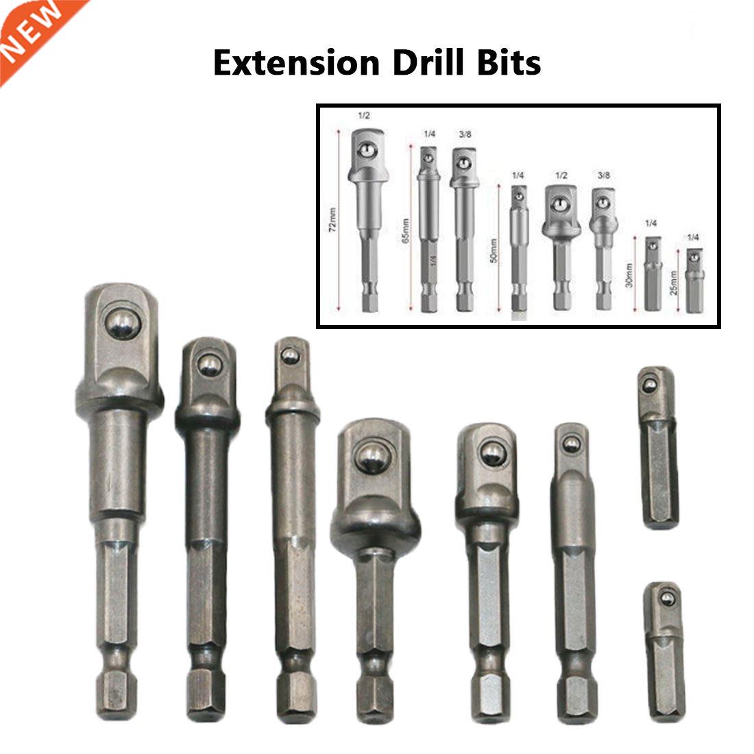 Extension Bits 8pcs Chrome Vanadium Steel Socket Adapter Pow