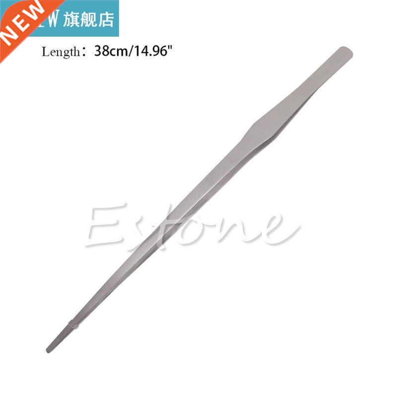 Aquarium Live Tank Curve Plant Long Tongs Stainless Steel Tw