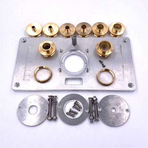 Woodworking Tools Router Table Insert Plate W/ Insert Rings