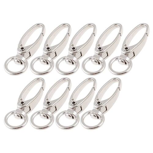 D Swivel Trigger Hooks Key Ring Lobster Clasps 9 Pcs