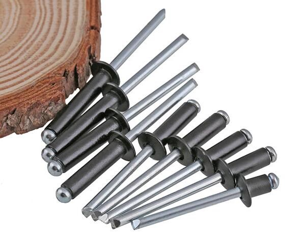 100pcs M5x20 Black Aluminum Pop Blind Rivet Core Pulling Dec