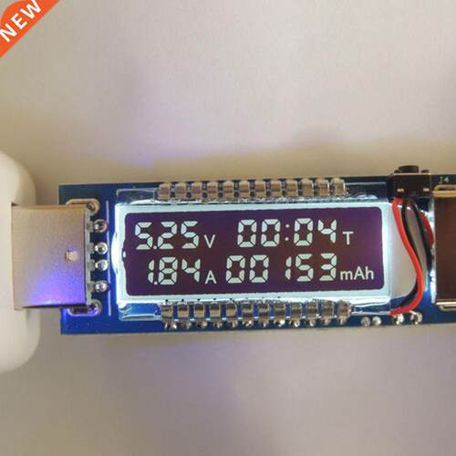 LCD USB detector voltmeter ammeter power capacity tester met