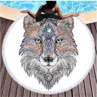 3D digital printed beach towel shawl