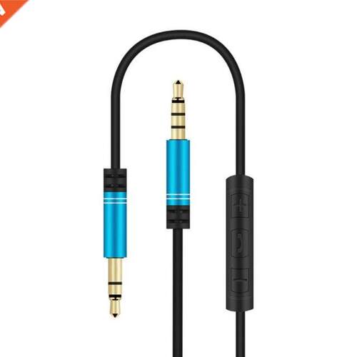3.5mm Jack Cable 1.2m Stereo Aux Plug Cord With MIC Speakerp