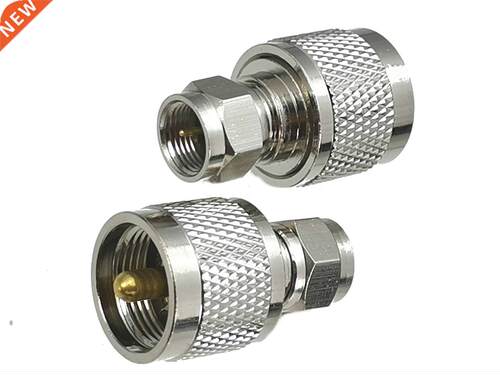 1pcs Connector Adapter UHF PL259 Male Plug to F TV Male Plug