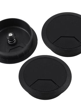 Desktop Computer PC Black Grommet Cable Hole Cover 5 Pcs