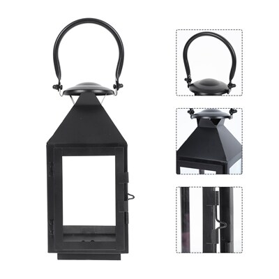 1PC Wrought Iron Wind Lantern Candleholder Creative