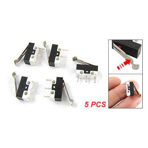 AC 125V 1A SPDT Subminiature Micro Lever Switch 5 Pcs