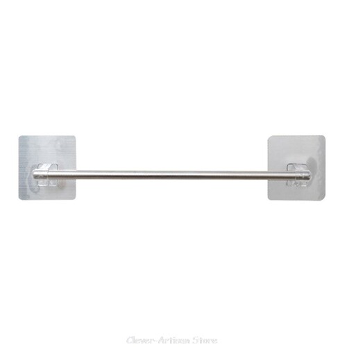Stainless Steel Bath Towel Holder Wall Mounted Hanger Towel