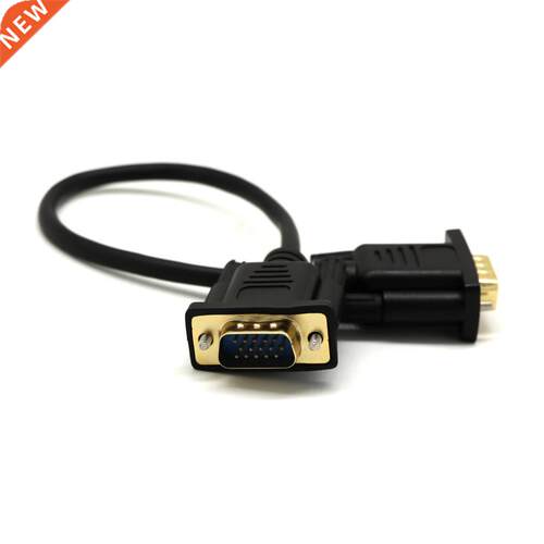 15Pin VGA Short Video Cable Extension Cord Male to Male for