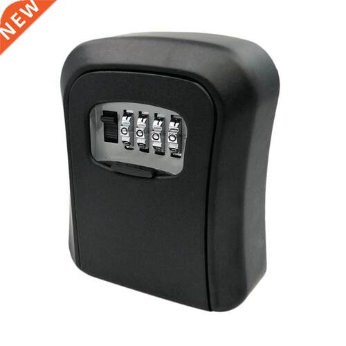 Black Password Key Lock Box Wall Mounted Zinc Alloy Key Box