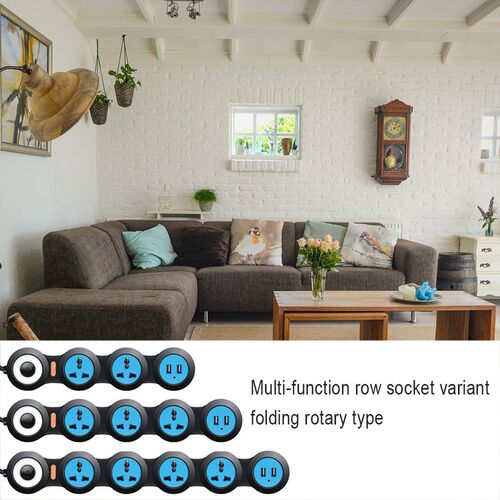 Surge Protector Power Strip With Usb Flexible Rotating Pivot