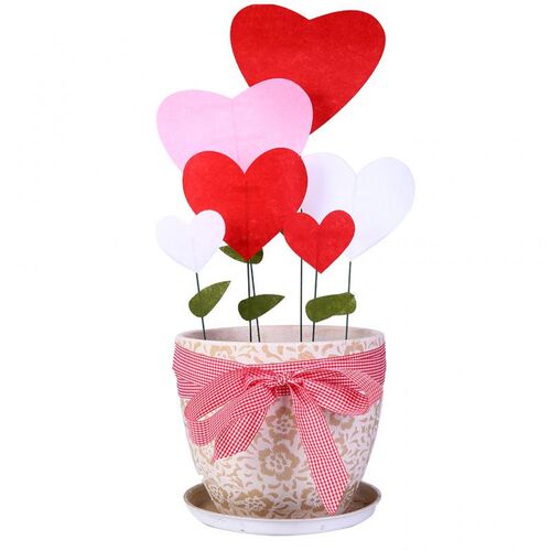 Cloth Lover Flowers Heart Hollow Flower For M's Day