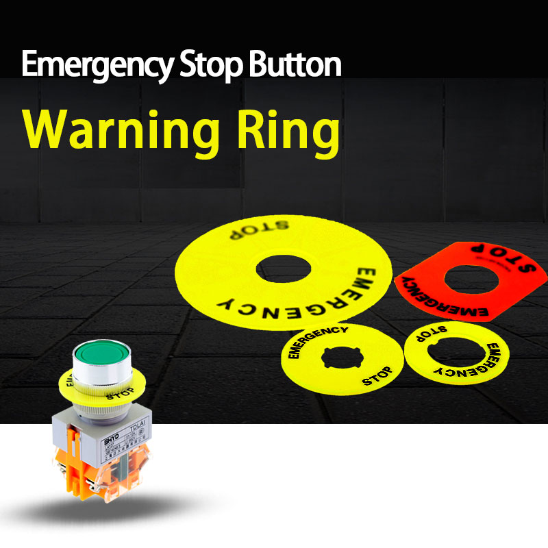Mounting hole 22mm emergency stop button wning ring 16MM q