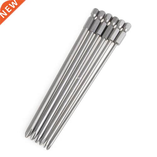6Pcs 1/4'' Shank 150mm Long S2 Steel Magnetic Hex Cr