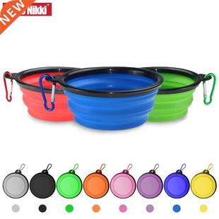 Collapsible Dog Travel Bowl Portable Silicone Pet Dogs Bowls
