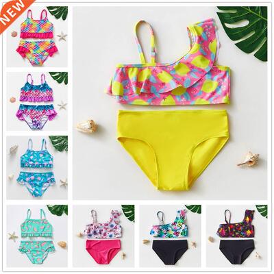 2~10Y Toddler Baby Girls Swimsuit Two pieces Girls swimwear
