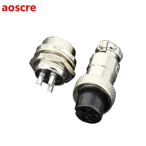 3 PIN 12mm GX12-3 Screw Aviation Connector Plug The Aviation