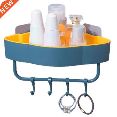 Bathroom Ktchen Storage Rack Organzer Wall Mount Sucton C