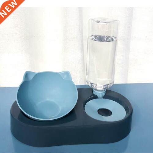 Dog Bowl with Stand Automatic Water Storage Dispenser Pet C