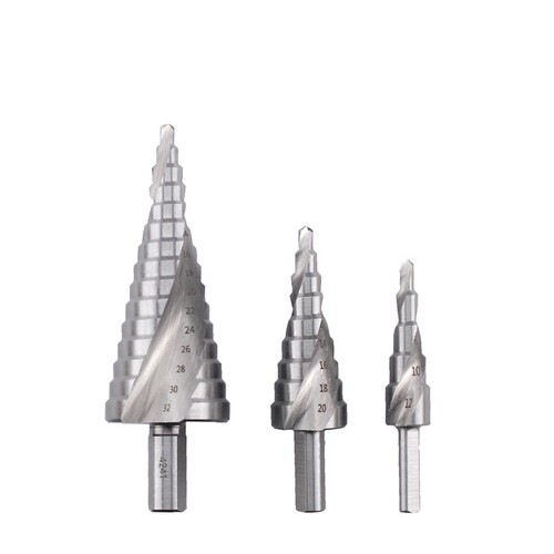 4-12/20/32mm HSS Coated Step Drill Bit Drilling Power Tools