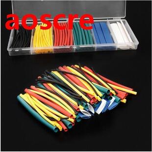 100Pcs 100mm Mixed Color Polyolefin 2:1 Heat Shrink Tubing T