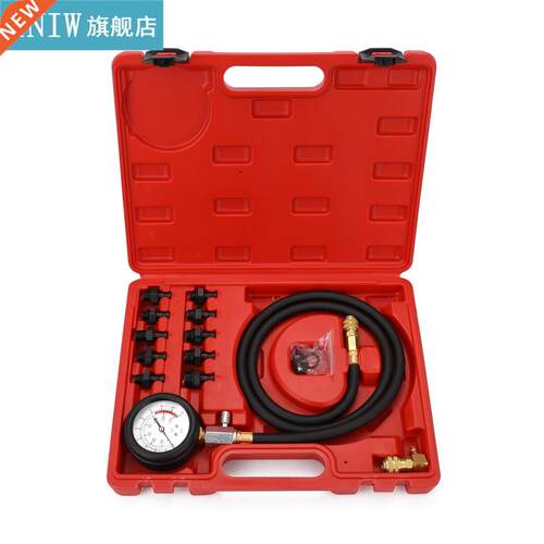 12pcs Engine Oil Pressure Test Kit Tester Car Garage Tool Lo