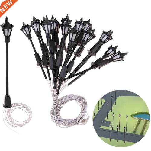 20PC 7cm Model Railway Led Lamppost Lamps Wall Lights 00 Sca