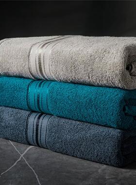 100% Cotton Bath Towel Set Absorbent Adult Bath Towels Solid