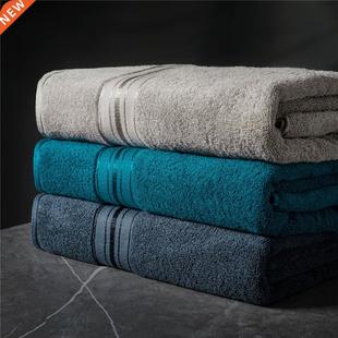 100% Cotton Bath Towel Set Absorbent Adult Bath Towels Solid