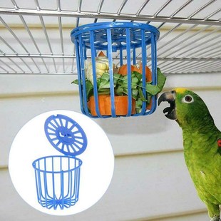 Bird Parrot Feeder Cage Fruit Vegetable Holder Cage Accessor