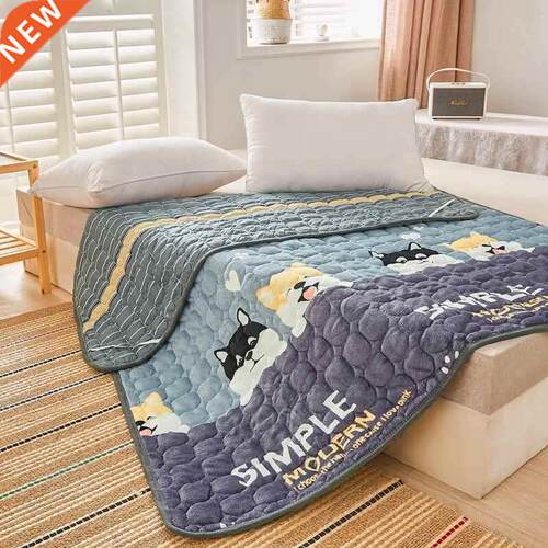 Wi flannel mattress soft cushion household thin mattre