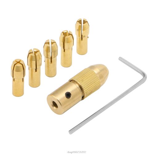 0.5-3mm 7Pcs Small Electric Drill Bit Collet Clamp Micro Twi