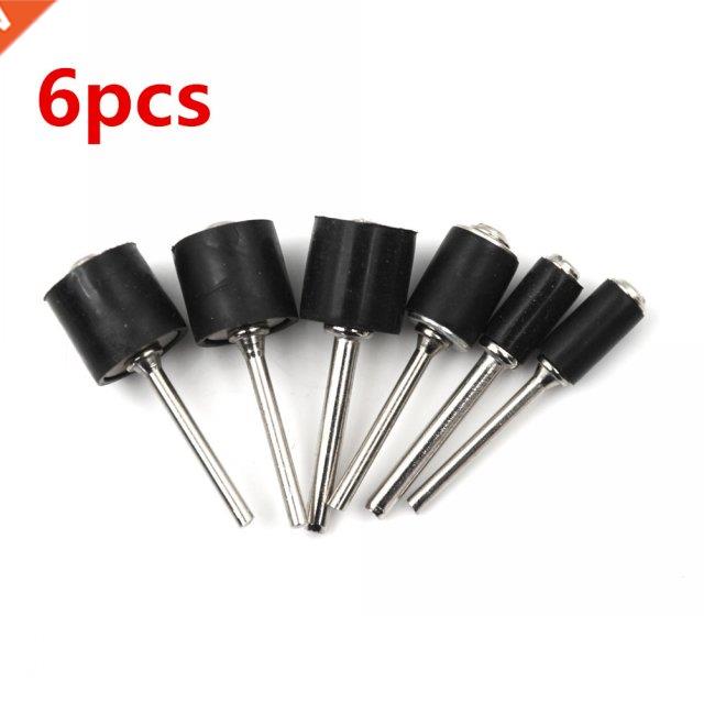6PCS 1/8 1/4 inch Grinder Drum Sanding Sandpaper Circle Kit