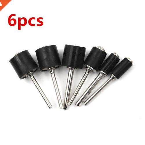 6PCS 1/8 1/4 inch Grinder Drum Sanding Sandpaper Circle Kit