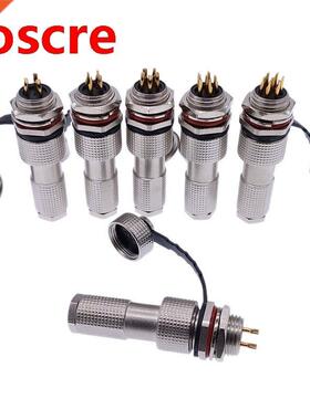 IP68 metal connector M12 GX12 12G connectors copper contact