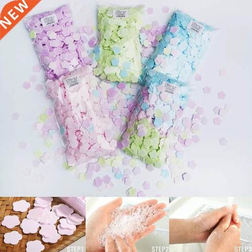 100/1000Pcs Flower Shape Soap Paper Travel Soap Paper Washin