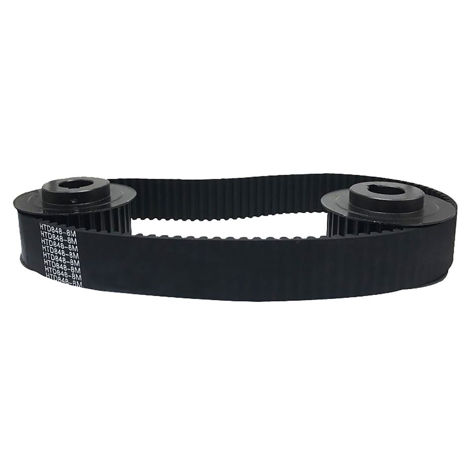 1Pcs HTD 8M-2048 To 8M-2200 Black Rubber Close Loop Timing B