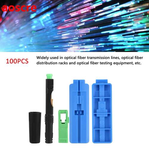 100Pcs/Lot SCAPC SC Fiber Connector Embedded Connecting Adap