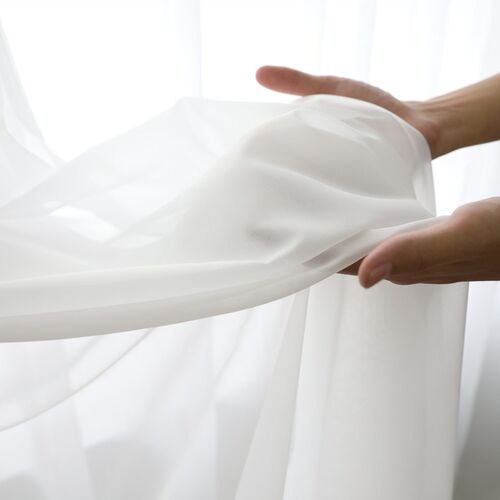 White Curtains Solid White Tulle Modern Curtains for Living