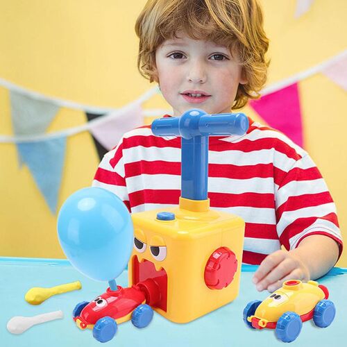 2020New! High Quality Fun Inertia Balloon Powered Car Toys A