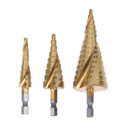 3pcs 4-12/20/32mm HSS Spiral Grooved Center Drill Bit Solid