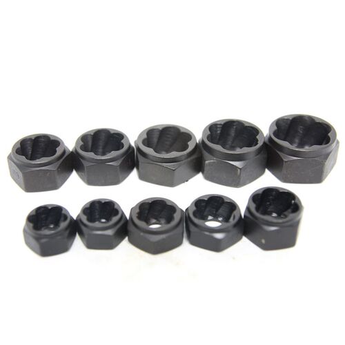 10Pcs Damaged Nut Bolt Remover Stud Extractor Set Metric